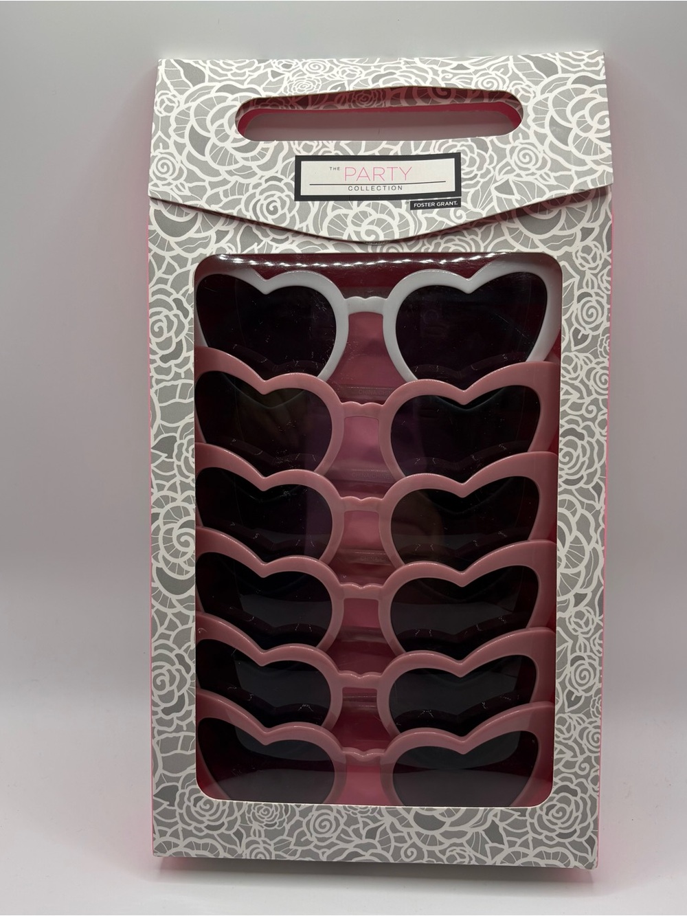 NIB 6 Pack Heart Sunglasses Bachelorette New Foster Grant The Party Collection